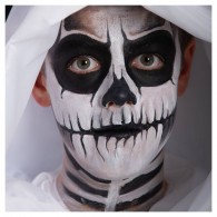Fondotinta Bianco (Fantasma) + 4 Matite in Blister di Carnival-Toys