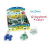 Boccione in Vetro 25mm 4 Col Asst 6pz in Rete 25 Mm di Teorema