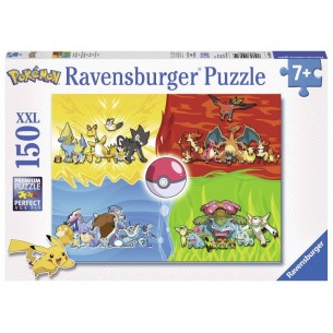 Puzzle 150 Pokemon Xxl 150 Pz di Ravensburger Puzzle 150 Pezzi Xxl