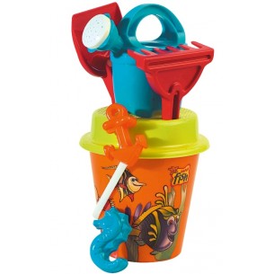 Conf. Mare Diam. 17 Cm Trasparente Colorata Decoro Crazy Fish - Cm.17x17x35 (Rete) di Androni
