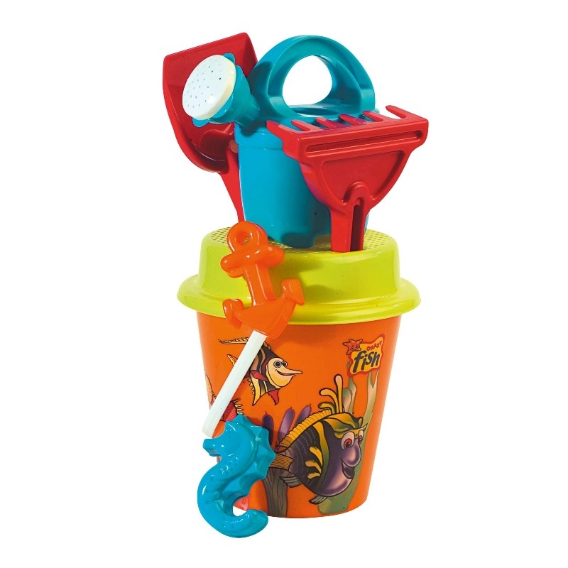 Conf. Mare Diam. 17 Cm Trasparente Colorata Decoro Crazy Fish - Cm.17x17x35 (Rete) di Androni