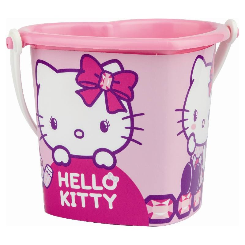 Secchiello a Forma di Cuore Hello Kitty con Manico di Androni
