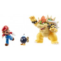 Nintendo Super Mario Set Battaglia di Lava Mario Vs Bowser di Jakks Nintendo Super Mario