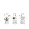 Glass Spun Angel Ornament 3ass, Colour: Clear, Size: 4.5cm di Kaemingk