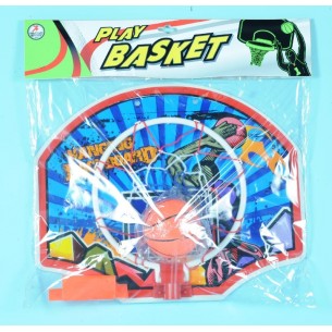 Tabellone Basket 39x32cm Canestro 23cm Diametro  C/Pal di Globo