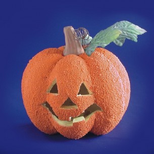Zucca Rugosa con Luce (Batt. Incl.) Diam.Cm.18 Ca. con Cartellino/Etiche di Carnival-Toys