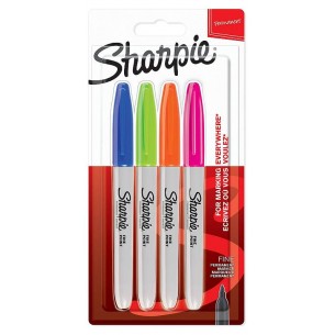 Blister 4 Sharpie Colori Forti Punta Fine di Elmer'S