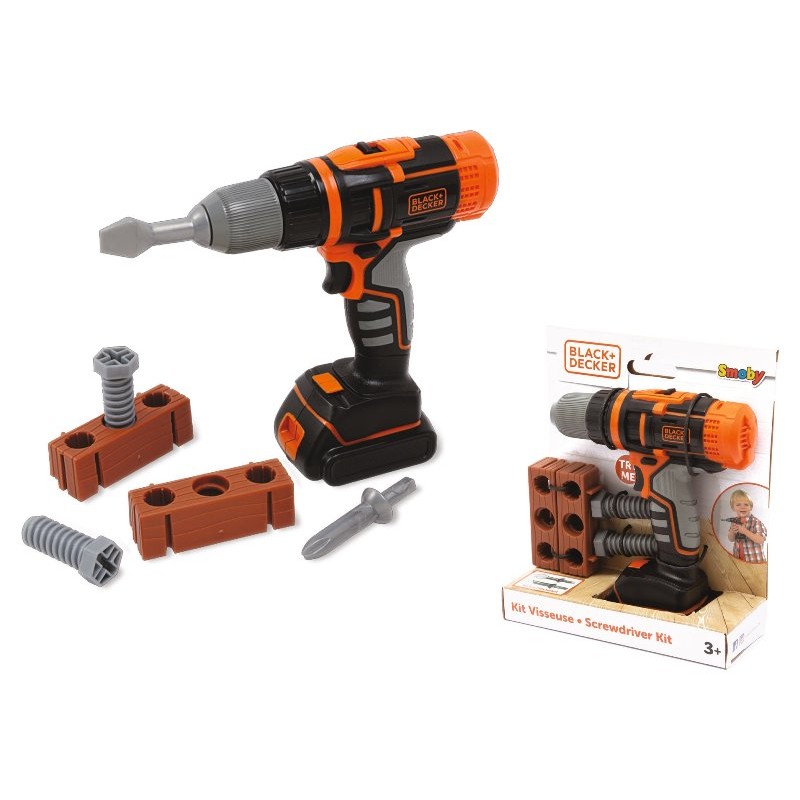 Black + Decker Trapano/Avvitatore di Simba Smoby