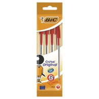 Blister 4 Penne Cristal Original Rosse di Bic