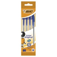 Blister 4 Penne Blu Cristal Original di Bic