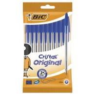Blister 10 Penne Blu Cristal Original di Bic