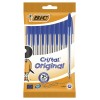 Blister 10 Penne Blu Cristal Original di Bic