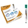 Confezione 12 Pennarelli da Lavagna Velleda Punta a Scalpello Colore Verde di Bic