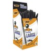 Confezione 50 Penne Nere Cristal Large Tratto 1,6mm di Bic
