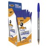 Confezione 50 Cristal Large Colore Blu Tratto 1,6mm di Bic