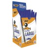 Confezione 50 Cristal Large Colore Blu Tratto 1,6mm di Bic
