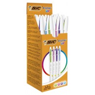 Confezione 20 Penne Cristal Up Tratto Colorato Colori Assortiti di Bic