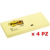 Cf.3 X Blocchetti Post-It Giallo Canary 38x51mm 100ff Conf da 4 Set di Blocchetti di 3m