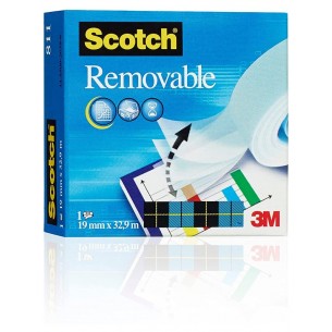 Nastro Invisibile 3m Scotch Removibile 811 19x33