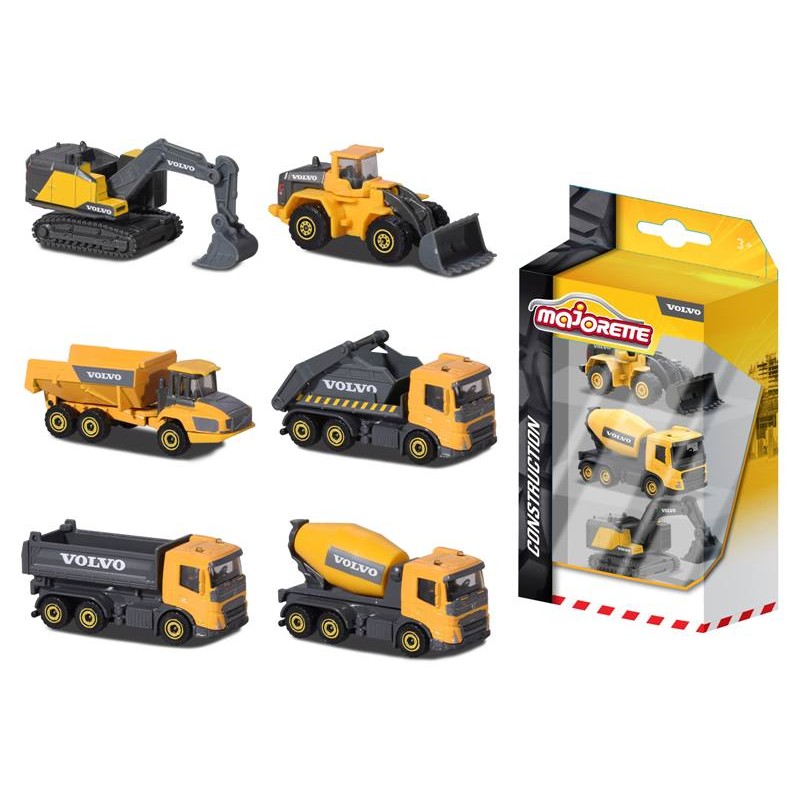 Majorette Volvo Construction Set 3 Pz - 2 Asst. di Simba Majorette