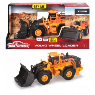 Majorette Grand Series Volvo Pala Gommata L350h, Luci e Suoni, Cm.21 di Simba Majorette