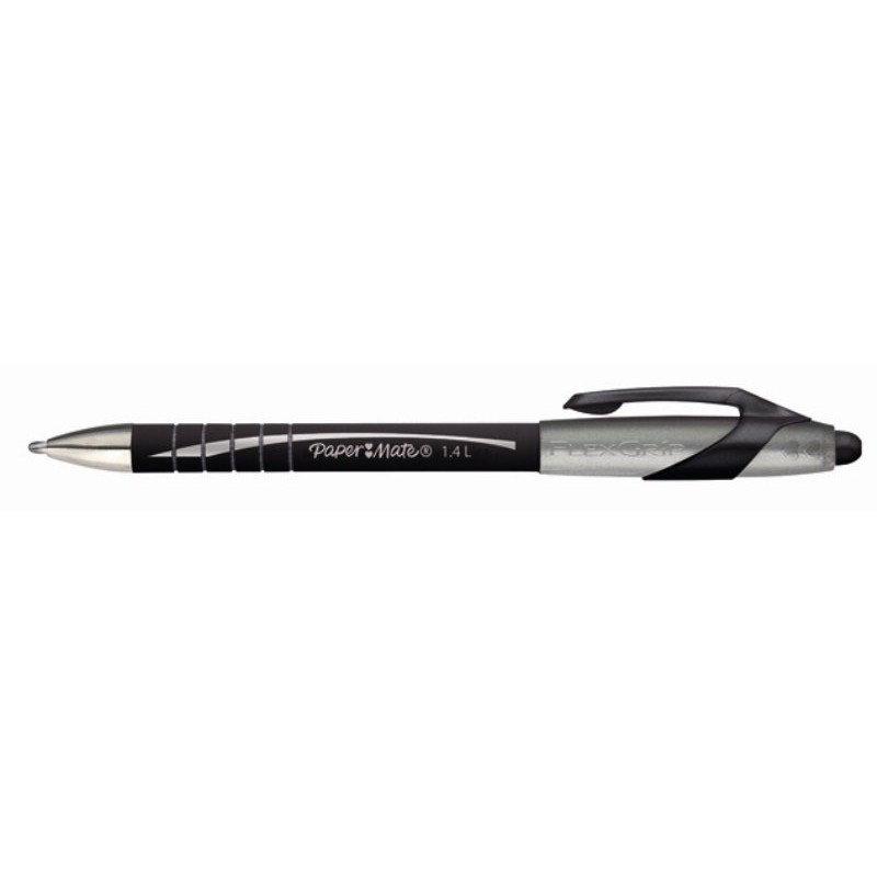 Penna Papermate Flexgrip Punta Rientrante Bp Colore Nero