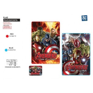 Copertina Plaid 100x150 Cm 10 Avengers M di Suncity