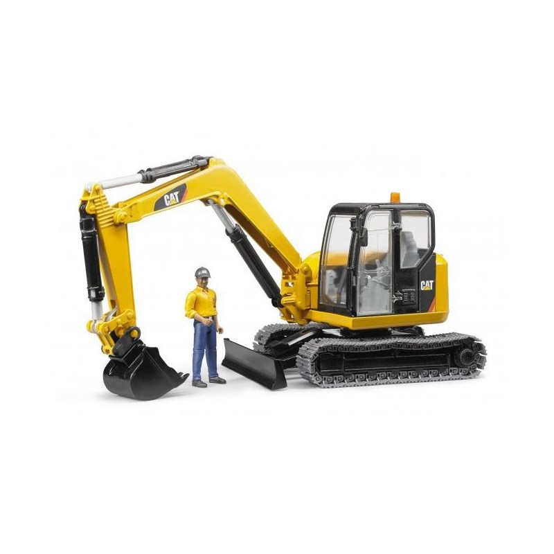 Cat Mini Scavatore con Figura di Bruder
