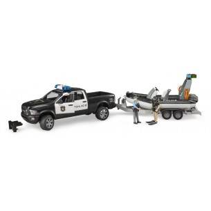 Ram 2500 Polizia con Rimorchio e Gommone di Bruder