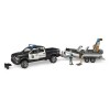 Ram 2500 Polizia con Rimorchio e Gommone di Bruder