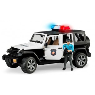 Jeep Wrangler Unlimited Rubicon Polizia con Poliziotto di Bruder
