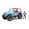 Jeep Cross Country Race Blu con Pilota di Bruder
