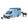 Mb Sprinter Trasporto Animali con 1 Cavallo di Bruder