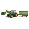 Trattore John Deere 7r 350 con Benna e Rimorchio di Bruder