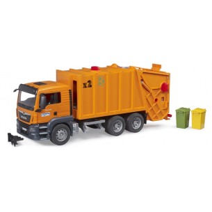 Man Tgs Camion Trasporto Rifiuti Arancione di Bruder