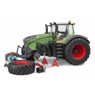 Trattore Fendt 1050 Vario con Meccanico e Attrezzi Officina di Bruder