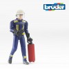 Pompiere con Elmetto Guanti e Accessori di Bruder