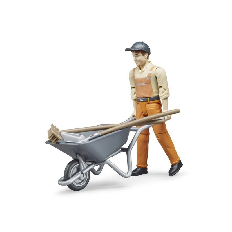 Operatore Ecologico con Cariola e Accessori di Bruder