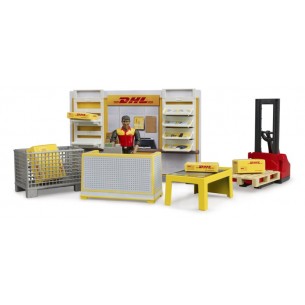 Centro Spedizioni Dhl con Accessori e Transpallet Manuale di Bruder