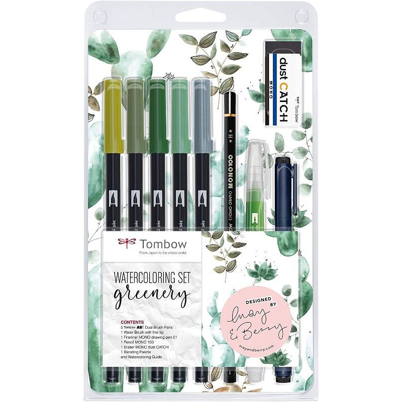 Set Colori da Lettering Toni Verde di Kohinoor