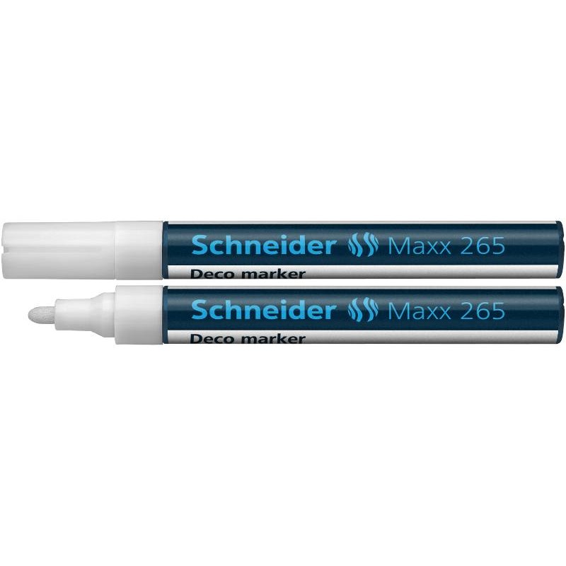Marcatore a Gesso Liquido Schneider Colore Bianco - Tratto 2-3mm di Caimi