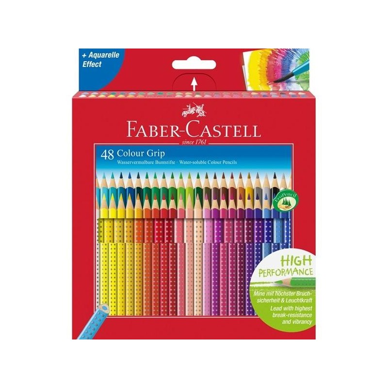 48 Matite Colorate Colour Grip di Faber-Castell