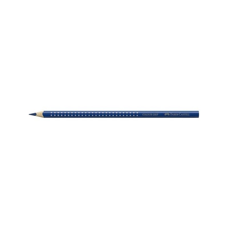 Matita a Sezione Triangolare Acquerellabile con Grip Colore Blu - Confezione da 12 Pezzi di Faber-Castell