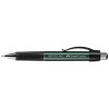 Penna a Sfera con Grip ad Inchiostro Blu - Colore Verde - Confezione da 5 Pezzi di Faber-Castell
