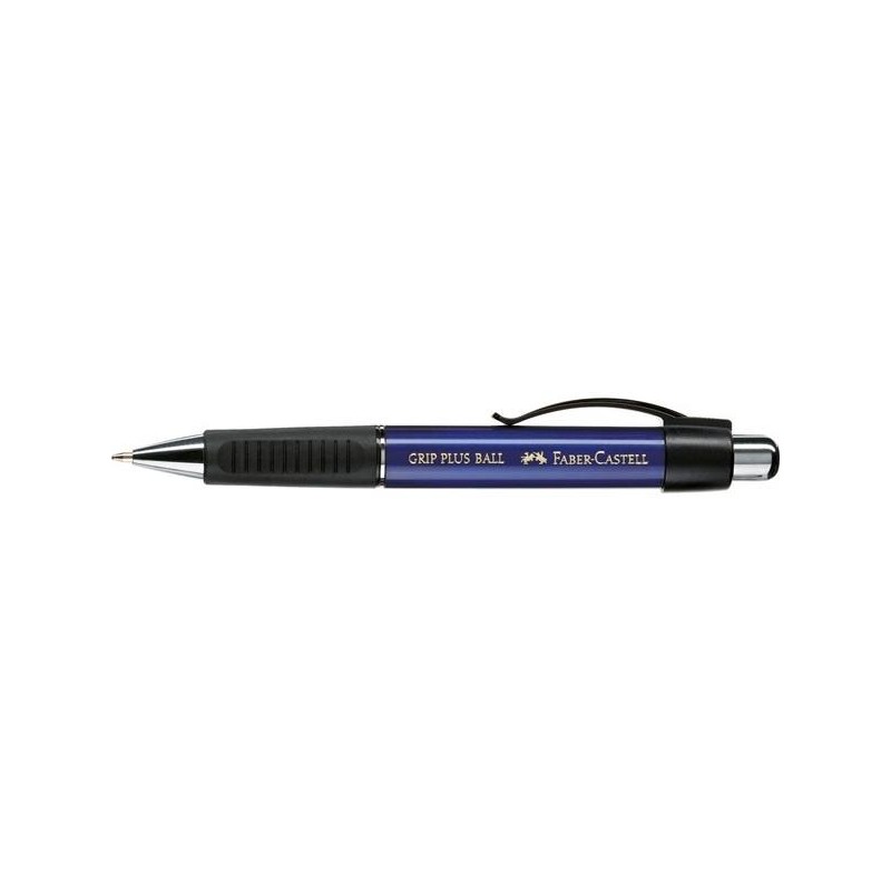 Penna a Sfera con Grip ad Inchiostro Blu - Colore Blu - Confezione da 5 Pezzi di Faber-Castell