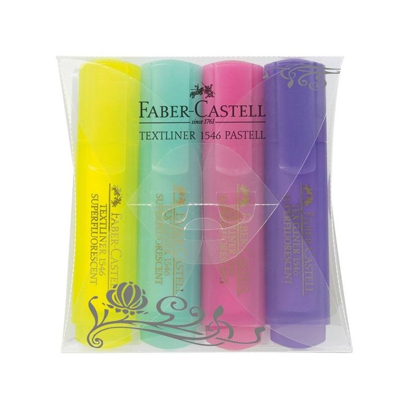 Evidenziatori Tl 46 Pas Bustina da 4 di Faber-Castell