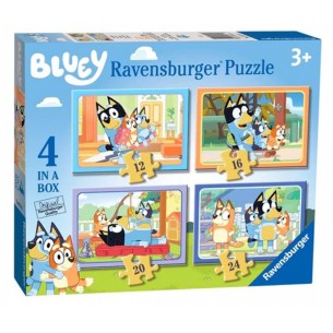 Puzzle 4in1 Bluey 4 in a Box di Ravensburger Puzzle 4 In 1