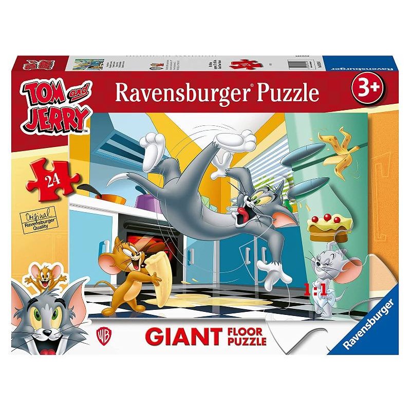 Puzzle 24 Giant Tom & Jerry di Ravensburger Puzzle 24 Pz Giant