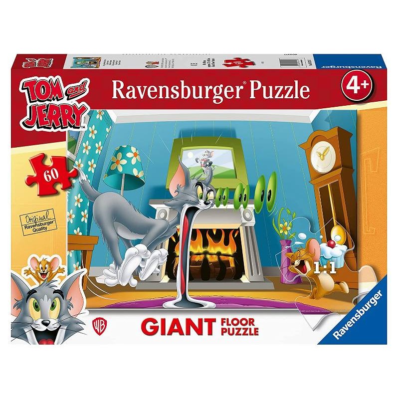 Puzzle 60 Giant Tom & Jerry di Ravensburger Puzzle 60 Pz Giant