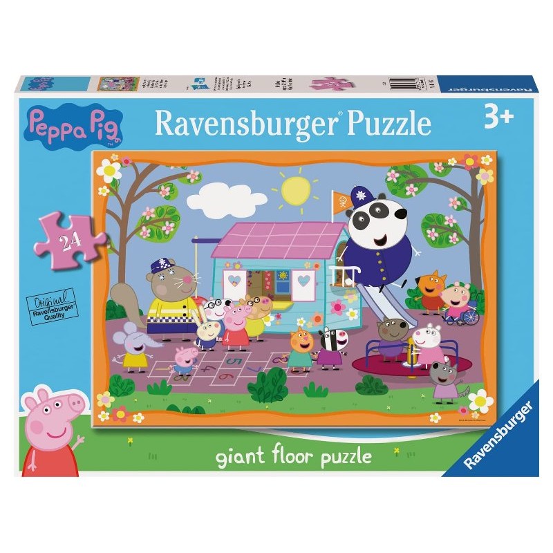Puzzle Maxi 24 Peppa Pig Club House 24 Pz di Ravensburger Puzzle 24 Pz Giant